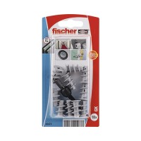 Dibluri plastic autoforante fără șurub Fischer GK, pachet 10 bucăți, pentru gipscarton, incl. unealtă de montaj Fischer 45473
